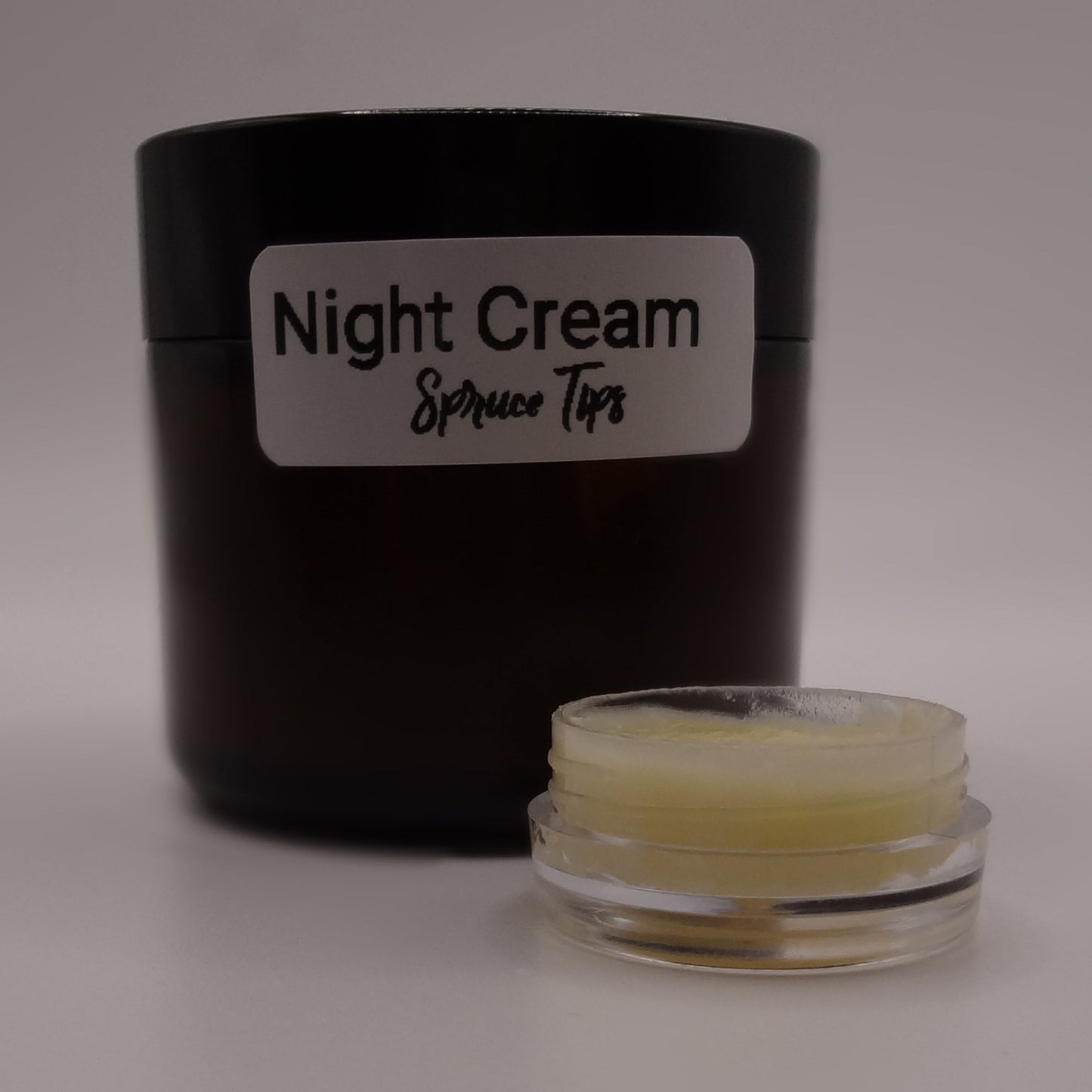 SAMPLE Night Cream (Infused with Spruce Tips) - Signs of Aging, Dry Skin, Skin Damage - Face Cream with Anti Aging Properties, High Vitamin C and Moisturizes