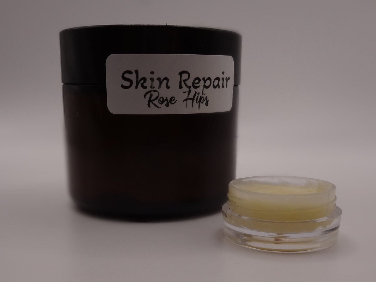 SAMPLE Skin Repair (Rose Hips) Body Butter - Sensitive Skin, Damaged Skin, Burns, Sun Damage, Irritated Skin, Tattoo Care - Repairs Skin, Reduces Irritation, Protects Skin, Prevents Scarring and Stretchmarks.
