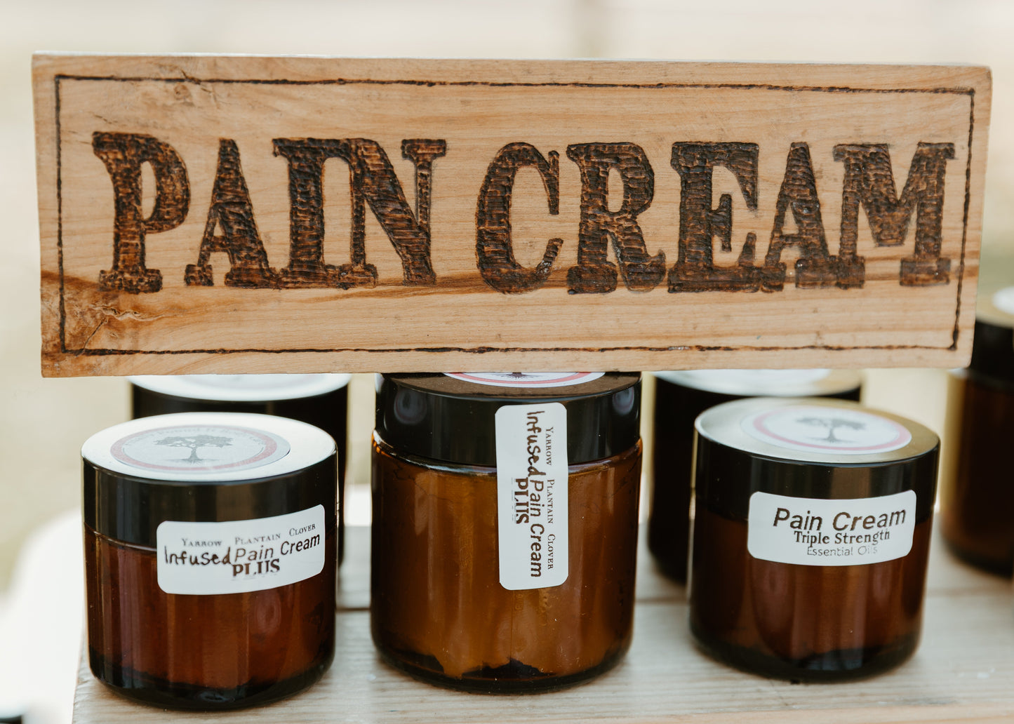 Pain Cream Triple Strength (Essential Oils) (Small) - Inflammation, Swollen and Sore Muscles, Arthritis - Provides Relief