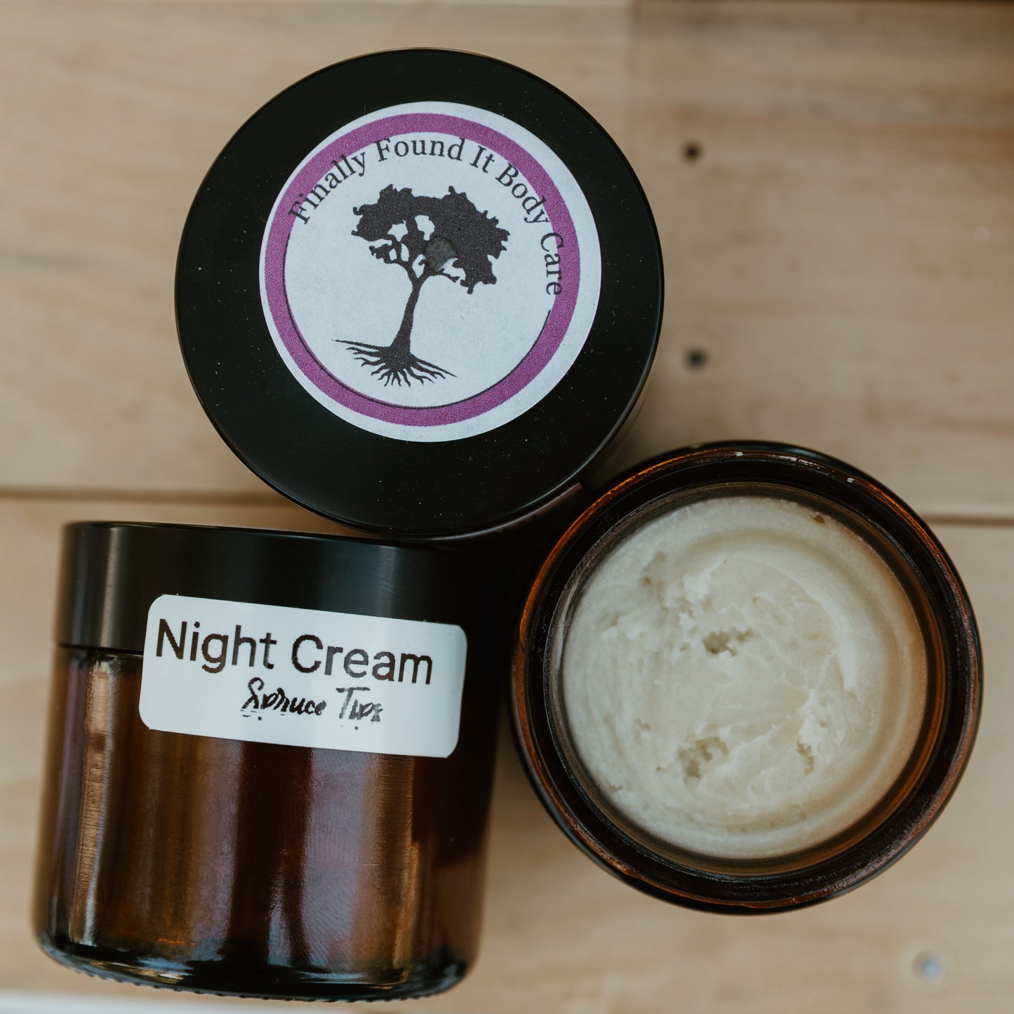Night Cream (Infused with Spruce Tips) - Signs of Aging, Dry Skin, Skin Damage - Face Cream with Anti Aging Properties, High Vitamin C, Moisturizes and Repairs Skin