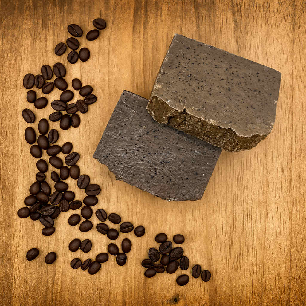 Coffee Soap (Gardeners and Mechanics Best Friend) - Dry and Cracked Skin, Damaged Skin - Exfoliates, Heals Damaged Skin, and Moisturizes. Neutralizes Food Odors (Great for Countertops and in the Kitchen)